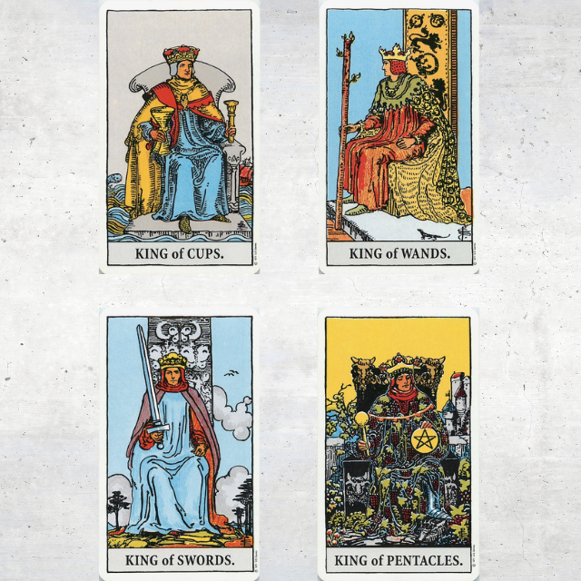 the kings, tarot